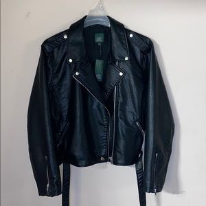Faux Leather Jacket